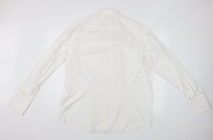 Rocola Mens White    Button-Up Size 17.5