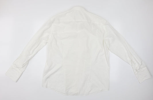 Rocola Mens White    Button-Up Size 17.5