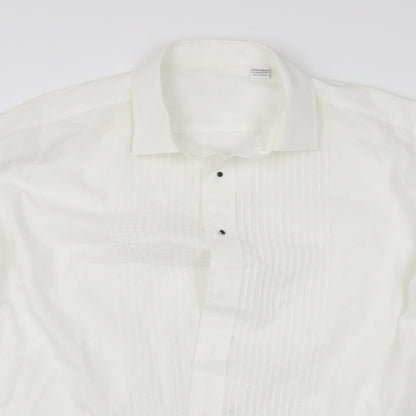 Rocola Mens White    Button-Up Size 17.5
