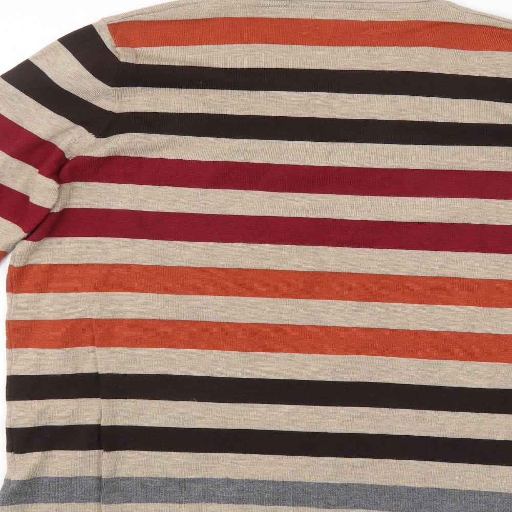 First Avenue Womens Multicoloured Striped  Pullover Jumper Size S