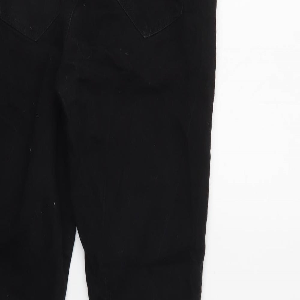 Dorothy Perkins Womens Black  Denim Tapered Jeans Size 8 L31 in