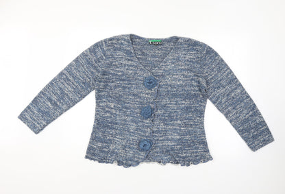 Womens UK Size M Sara Blue Pullover Jumper