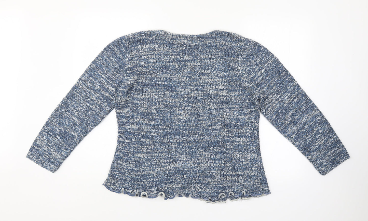 Womens UK Size M Sara Blue Pullover Jumper