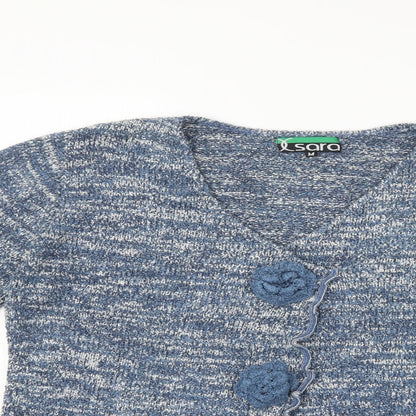 Womens UK Size M Sara Blue Pullover Jumper