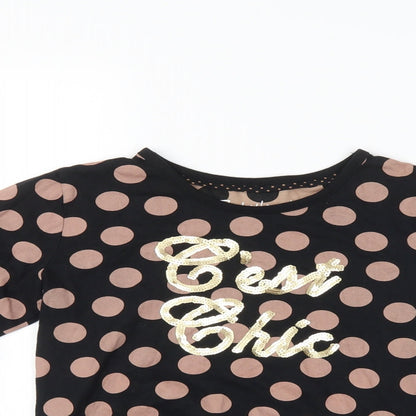 Fabulous Girls Multicoloured Polka Dot  Pullover Jumper Size 12-13 Years