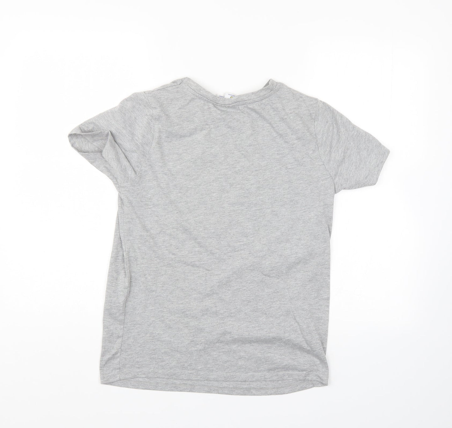 Womens UK Size 6 Disney Grey Basic T-Shirt