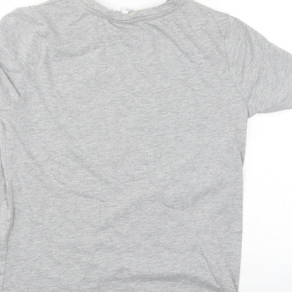 Womens UK Size 6 Disney Grey Basic T-Shirt