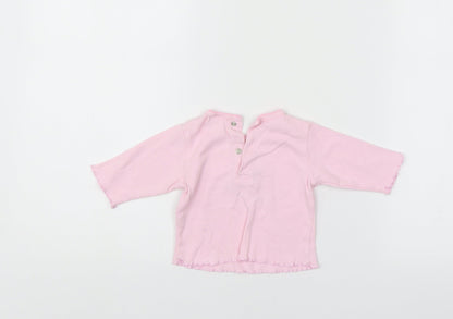 Little bundle Girls Pink   Pullover Jumper Size 0-3 Months
