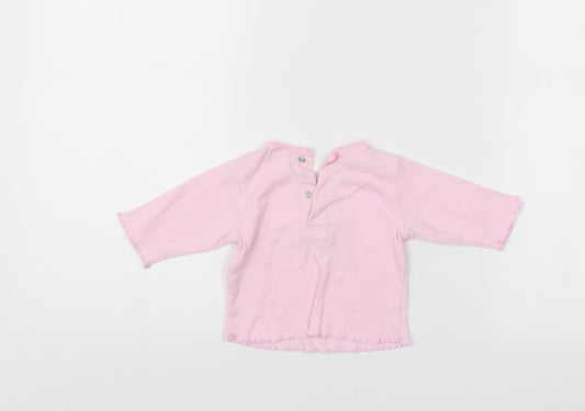 Little bundle Girls Pink   Pullover Jumper Size 0-3 Months