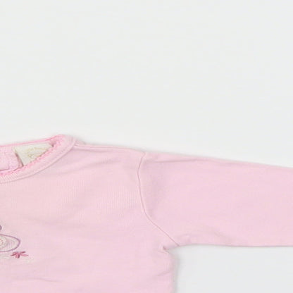 Little bundle Girls Pink   Pullover Jumper Size 0-3 Months
