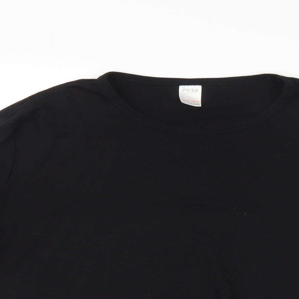 Womens UK Size  Preworn Black Pullover Jumper