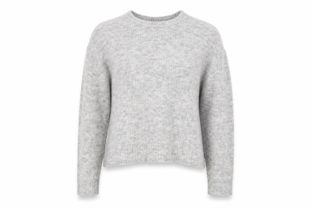 Womens UK Size M Divided Grey Pullover Jumper