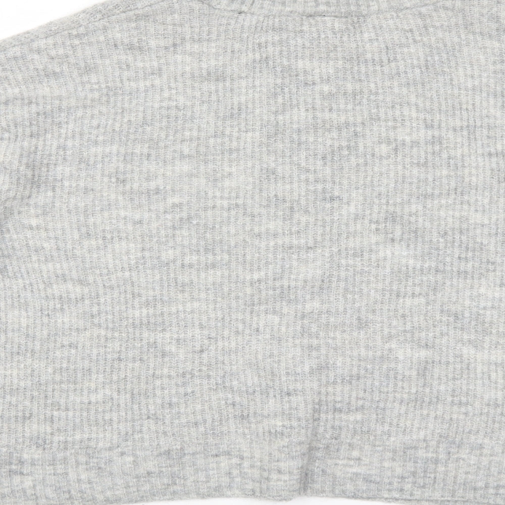 Womens UK Size M Divided Grey Pullover Jumper