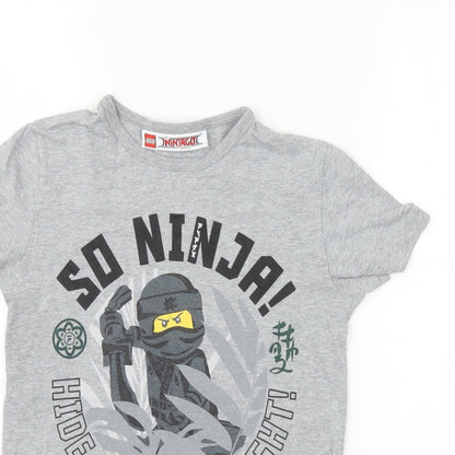 LEGO Boys Grey   Basic T-Shirt Size 8 Years  - lego