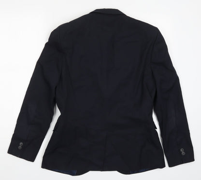 Mens UK Size 38 Moss London Regular Blue Suit Jacket