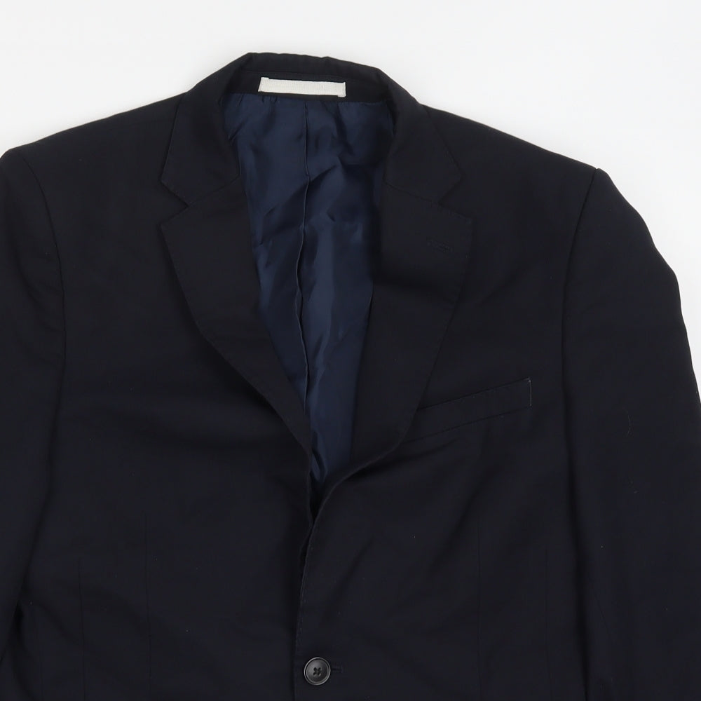 Mens UK Size 38 Moss London Regular Blue Suit Jacket