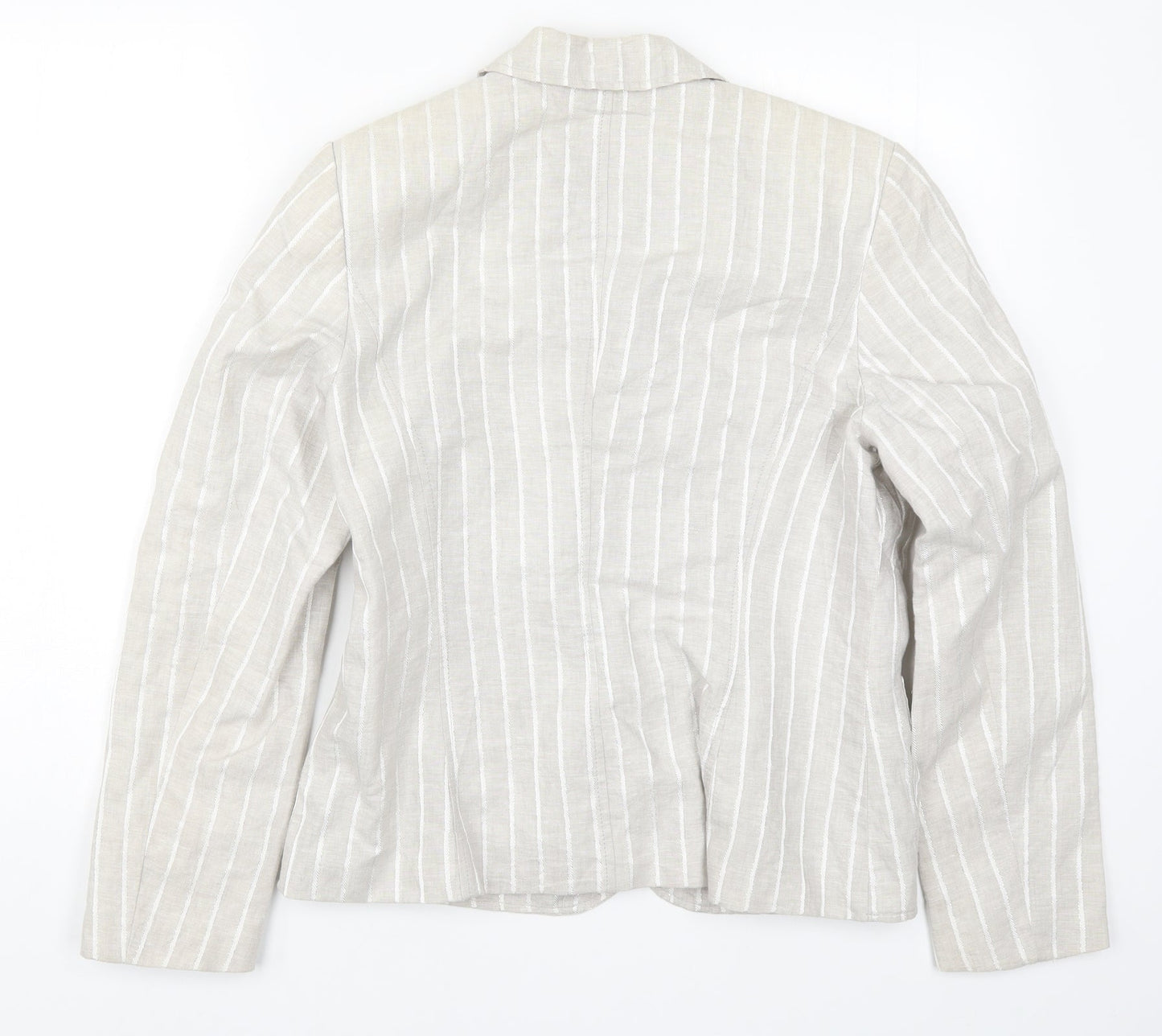 Lakeland Womens Grey Striped  Jacket Suit Jacket Size 14