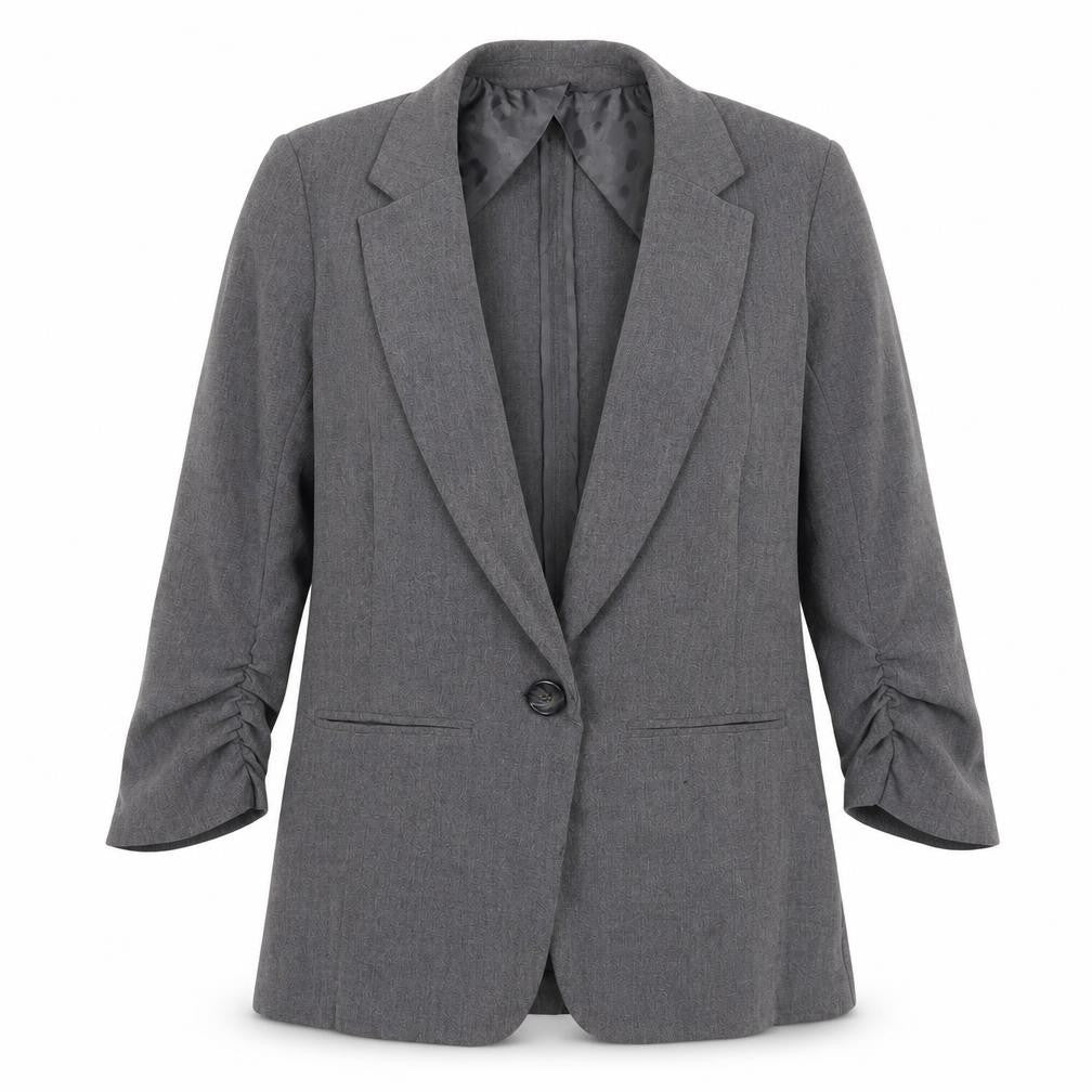 Womens UK Size S Preworn Regular Grey Suit Jacket