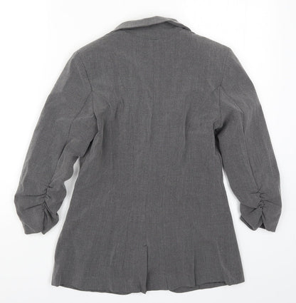 Womens UK Size S Preworn Regular Grey Suit Jacket