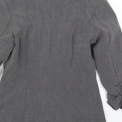 Womens UK Size S Preworn Regular Grey Suit Jacket