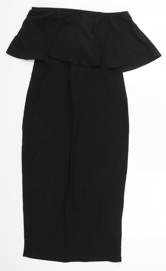 Missguided Womens Black   Bodycon  Size 10