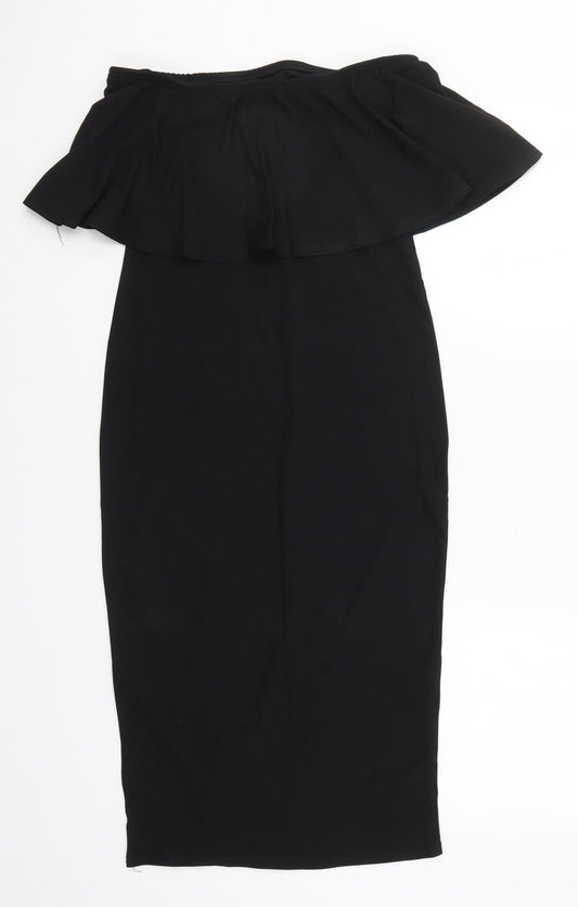 Missguided Womens Black   Bodycon  Size 10