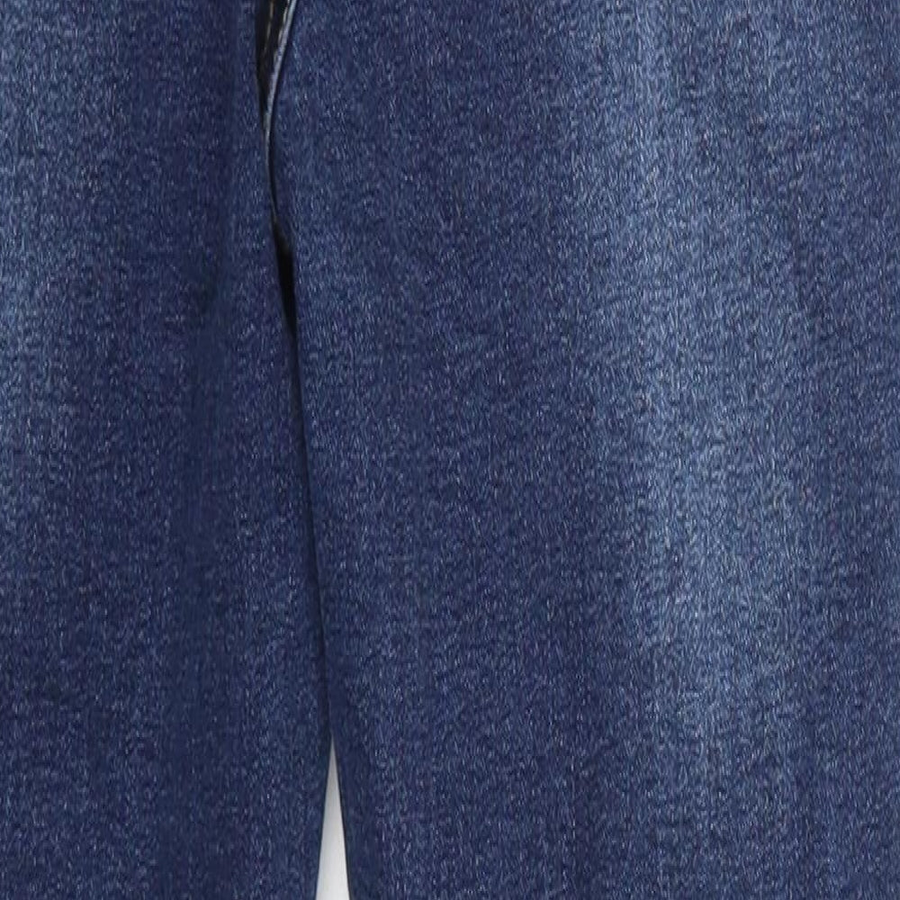 Womens UK Size 10 Momokrom Regular Fit Skinny Blue Jeans