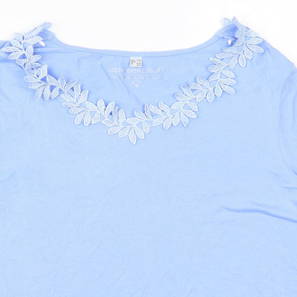 Womens UK Size L BPC Selection Blue Basic T-Shirt