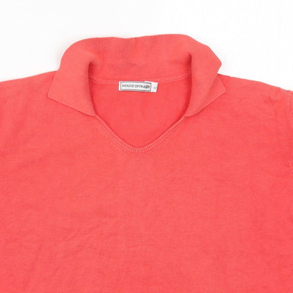 Womens UK Size L House of Fraser Pink Pullover Jumper