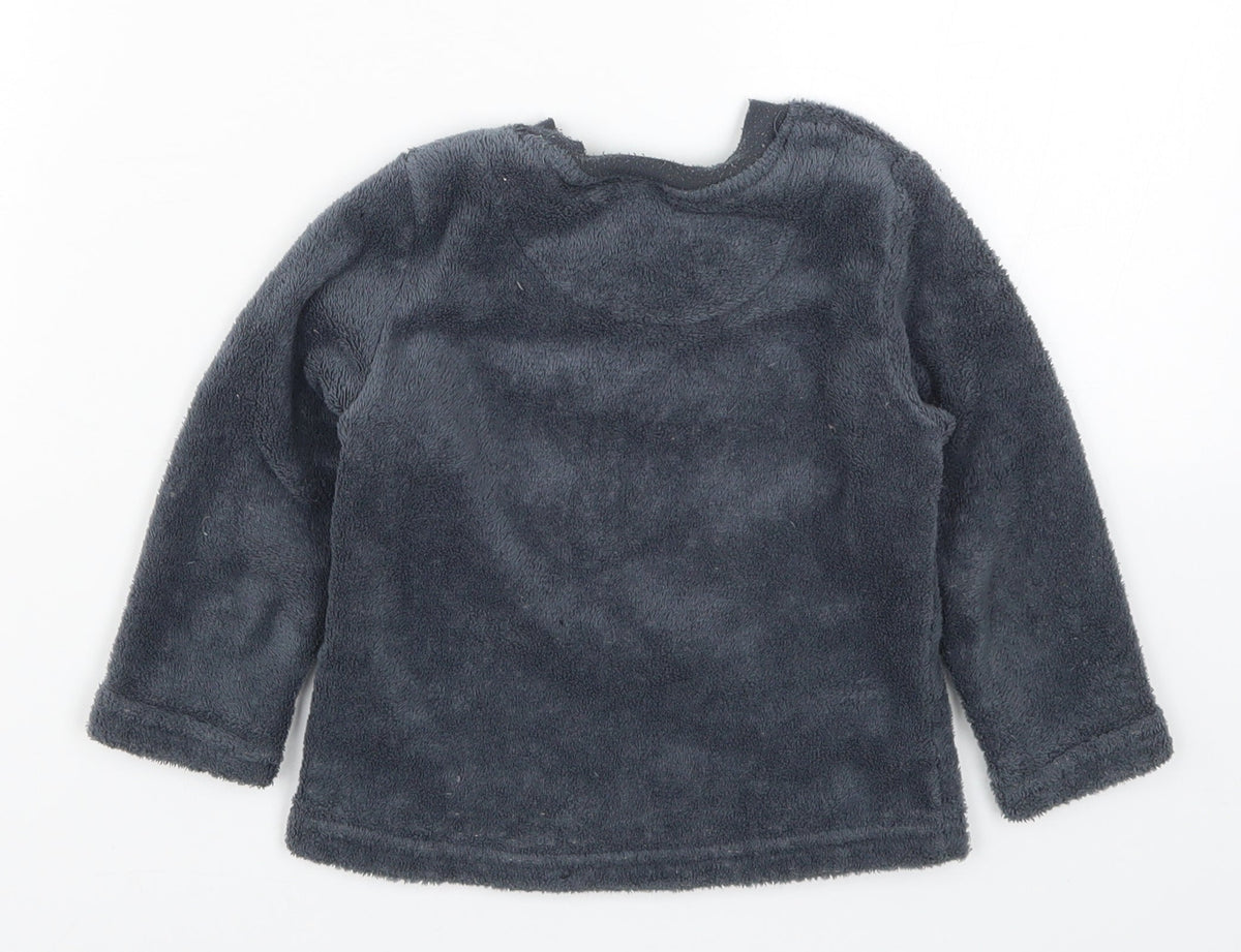 Primark Boys Grey Solid   Pyjama Top Size 2-3 Years  - Turtle Power