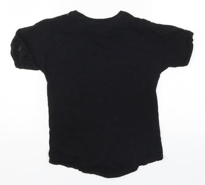 Pep&Co Girls Black   Basic T-Shirt Size 9-10 Years  - Empower Bring it On