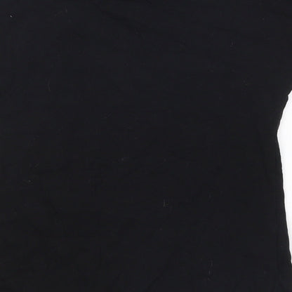 Pep&Co Girls Black   Basic T-Shirt Size 9-10 Years  - Empower Bring it On