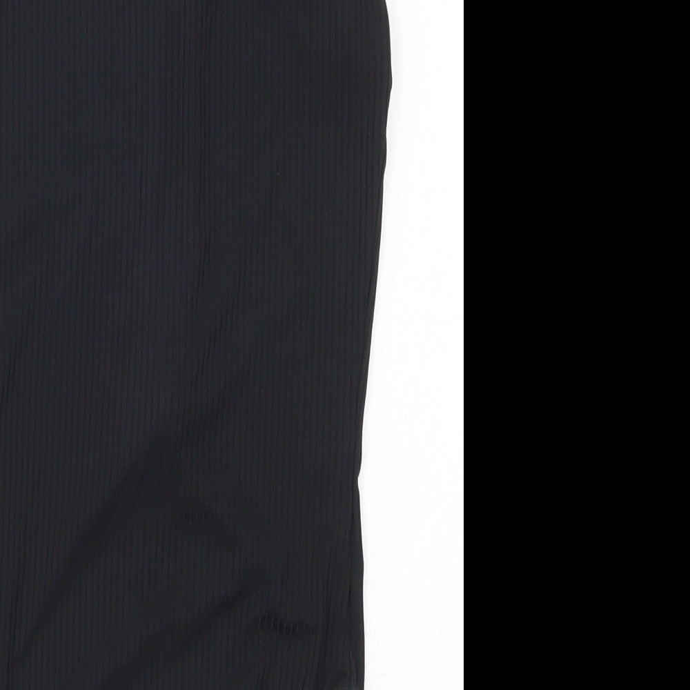 Womens UK Size S Preworn One-Piece Black Bodysuit