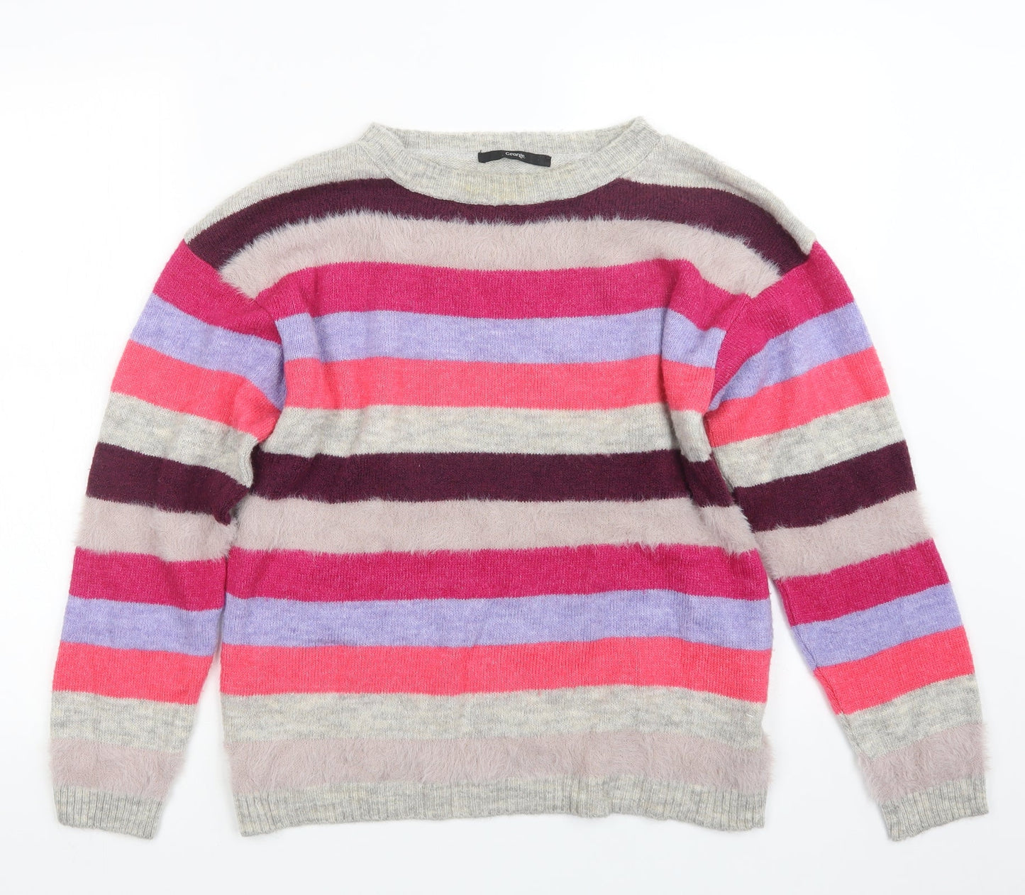 George Womens Grey  Knit Pullover Jumper Size 8