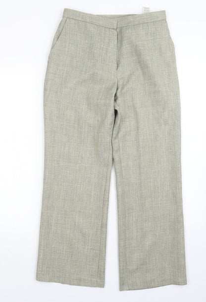 Womens UK Size 10 Marks and Spencer Regular Fit  Green Trousers