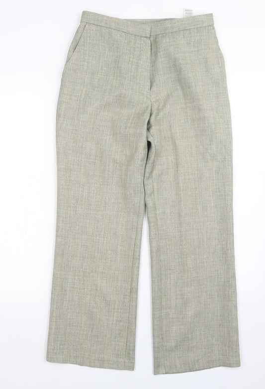 Womens UK Size 10 Marks and Spencer Regular Fit  Green Trousers