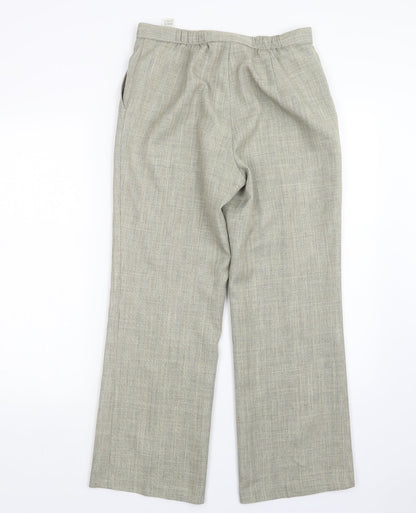 Womens UK Size 10 Marks and Spencer Regular Fit  Green Trousers