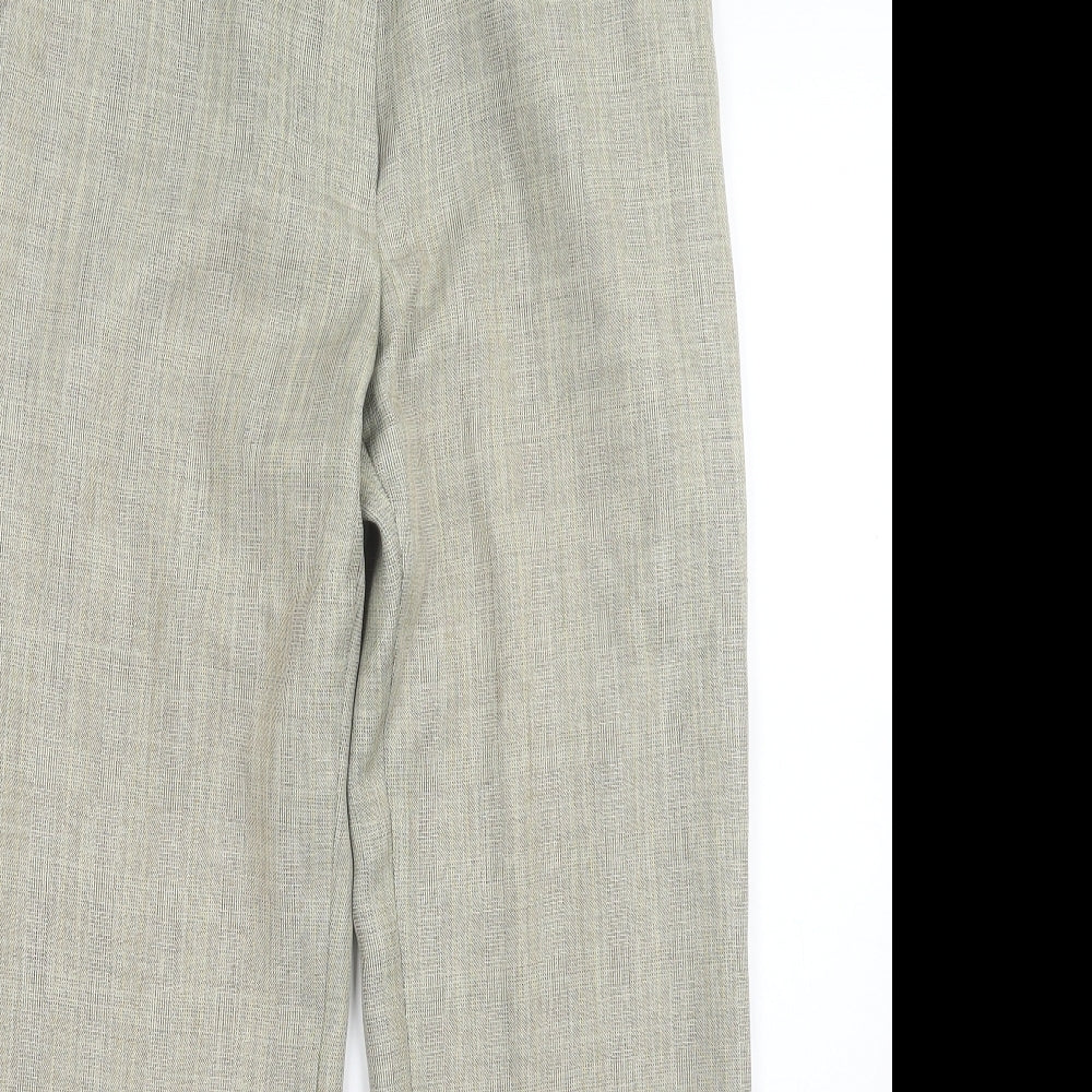 Womens UK Size 10 Marks and Spencer Regular Fit  Green Trousers