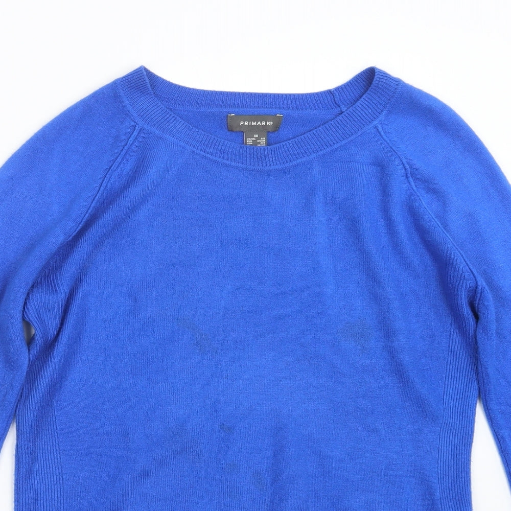 Primark Womens Blue  Knit Pullover Jumper Size 6