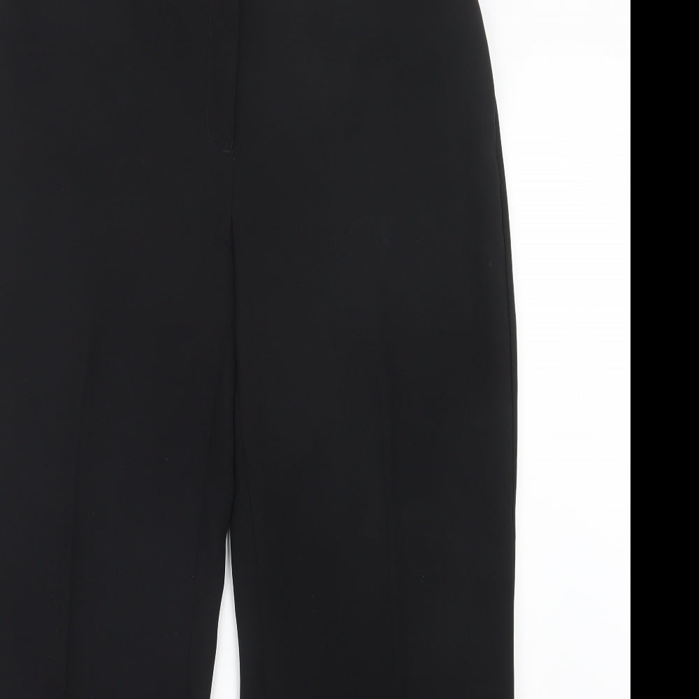Womens UK Size 12 Debenhams Regular Fit  Black Trousers
