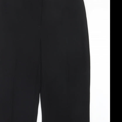 Womens UK Size 12 Debenhams Regular Fit  Black Trousers