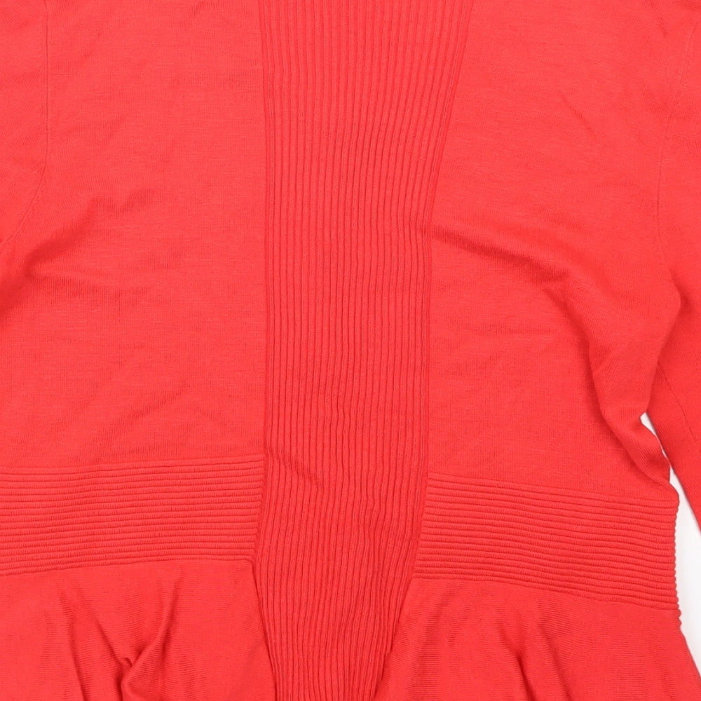 Womens UK Size 12 Per Una Red Cardigan Jumper