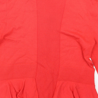 Womens UK Size 12 Per Una Red Cardigan Jumper