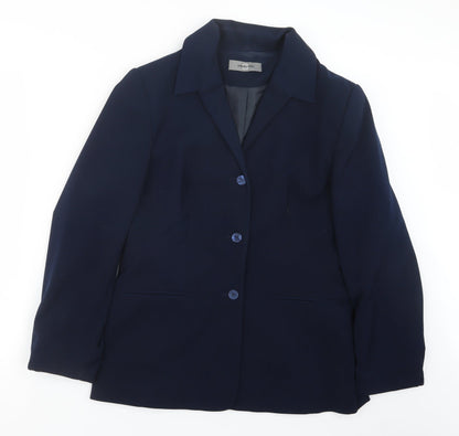AMARANTO Womens Blue   Jacket  Size 14