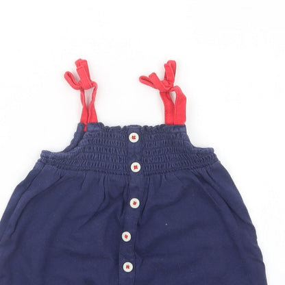Marks and Spencer Girls Blue   T-Shirt Dress  Size 9-12 Months