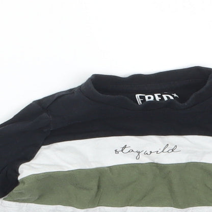 F&F Boys Black   Basic T-Shirt Size 0-3 Months