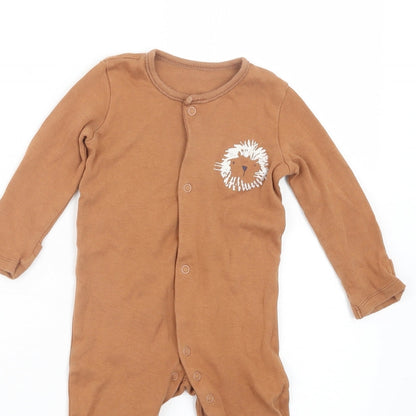 George Boys Brown Geometric  Babydoll One Piece Size 6-9 Months