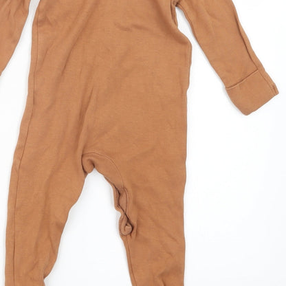 George Boys Brown Geometric  Babydoll One Piece Size 6-9 Months