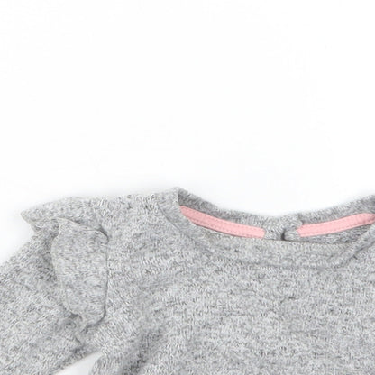 Matalan Girls Grey   Pullover Jumper Size 0-3 Months