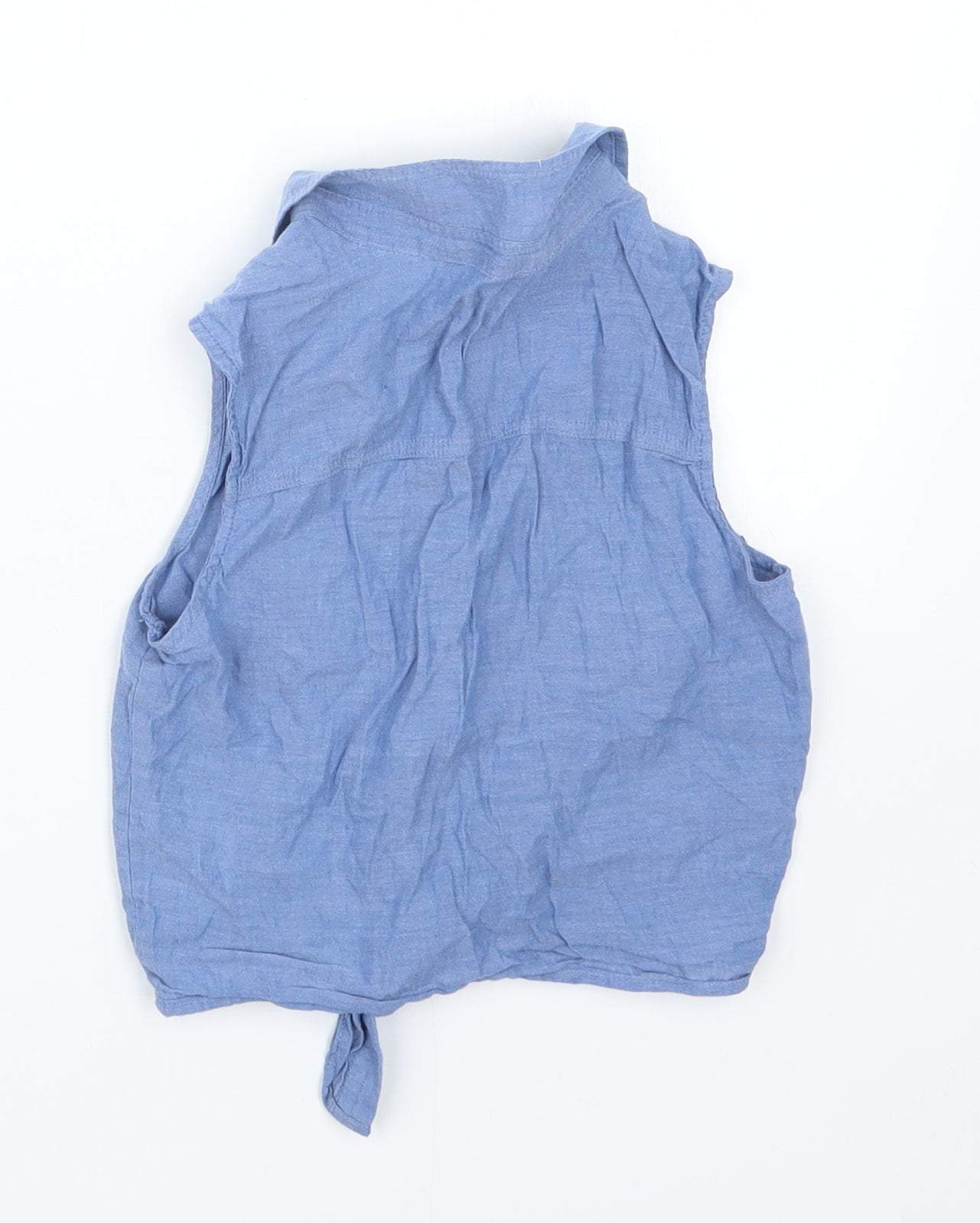 H&M Girls Blue   Basic Button-Up Size 9 Years